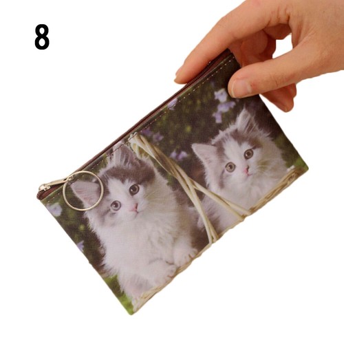 Sacca Da Parete Del Portafoglio Menta Con Cartone Animato Polde Grey Gatto ☆ - Picture 18 of 18
