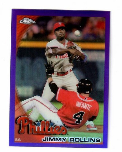 Topps 2010 cromo púrpura refractor - termina tu conjunto - tú eliges - Imagen 35 de 62