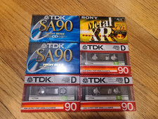Vintage Lot of 6 Cassette Tapes NEW SEALED
