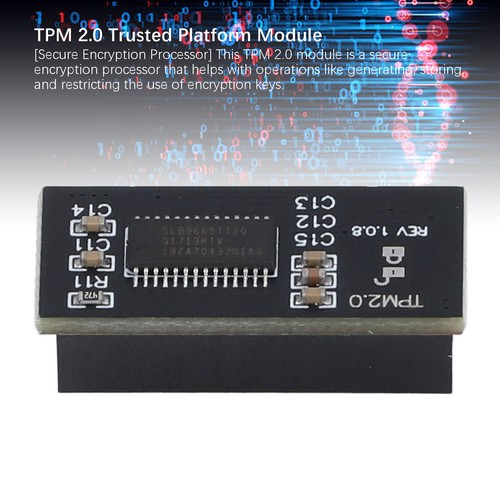 TPM 2.0 Module 20 Pin LPC Interface Encrypted Trusted Platform Module Tool New - Afbeelding 17 van 22
