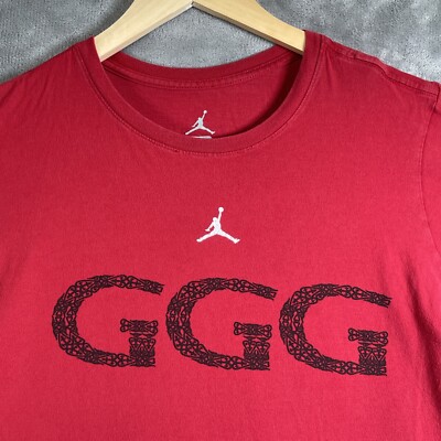 Jordan G Gennady Golovkin GGG T-Shirt Men's Small Red