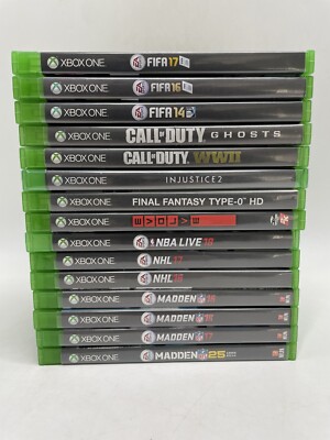 Microsoft Xbox One Lot (Madden, NHL, Call of Duty, FIFA, Evolve, Injustice...)