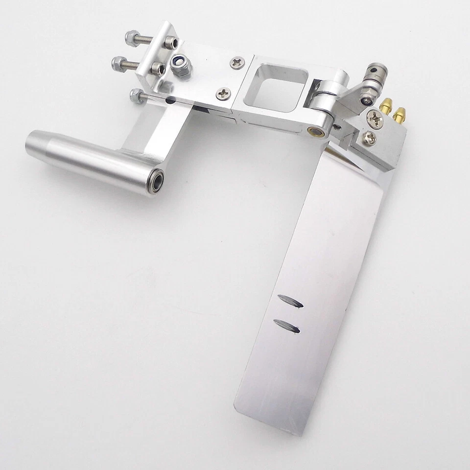 RC Boat 4.76mm 3/16" Shaft Strut Dual Water Pickup 110mm Rudder W/ Ball Bearing - Image 4 of 4