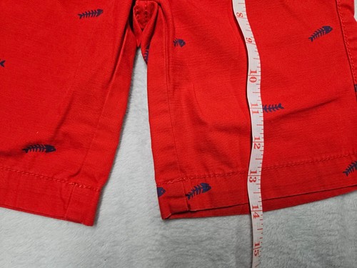 Oshkosh Red Shorts with Fish Bones Adjustable Waist Zipper size 6 - Picture 5 of 6
