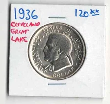 1936 MOSES CLEAVELAND COMMEMORATIVE HALF DOLLAR 