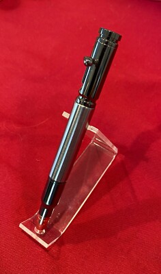 Handcrafted 30 Caliber Bolt Action Gun Metal BallPoint pen  with polished steel