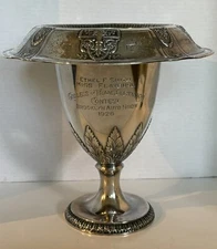 Antique S.P. Trophy Brooklyn Auto Show Goddess Of Transportation 1926 Vase