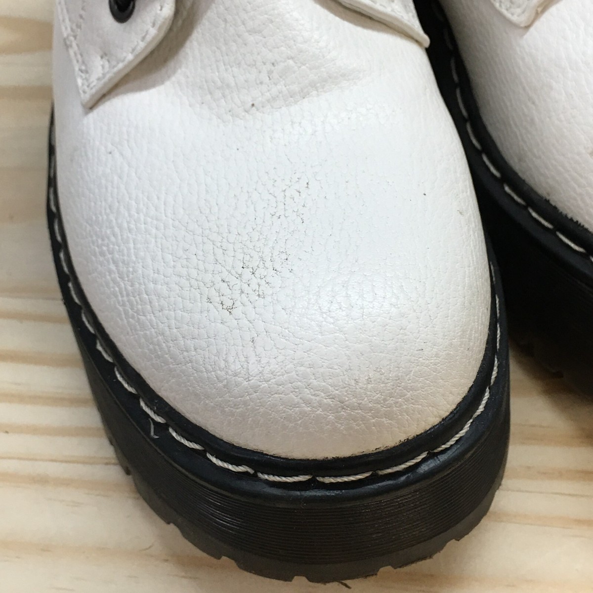 靴 KIWI 24.5 cm (Women boots) Unionbay Combat Boots Womens 7.5 M Kiwi White Lace Up Round