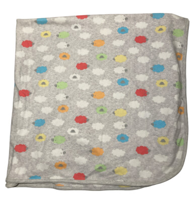 The Children s Place Unisex Gray multicolor Sheep Cotton Swaddle Baby Blanket