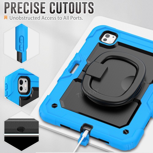For iPad Air 1 2 9.7 5/6th 10th/9th/8th/7th Gen Pro Air 11 Heavy Duty Stand Case - Picture 128 of 220