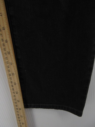 Eileen Fisher Jeans Women 18 Plus Black Straight Denim Pants Dark Organic USA - Picture 5 of 9