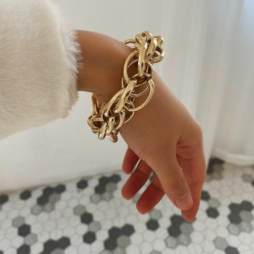 1pc Punk Chunky Chain Bracelets Boho 