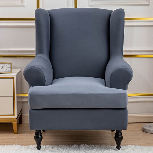 2 Stück Ohrensesselbezug Stretch Sesselbezug Sofa Ohrensesselbezug Cove ~ #L ⊿ - Bild 7 von 21