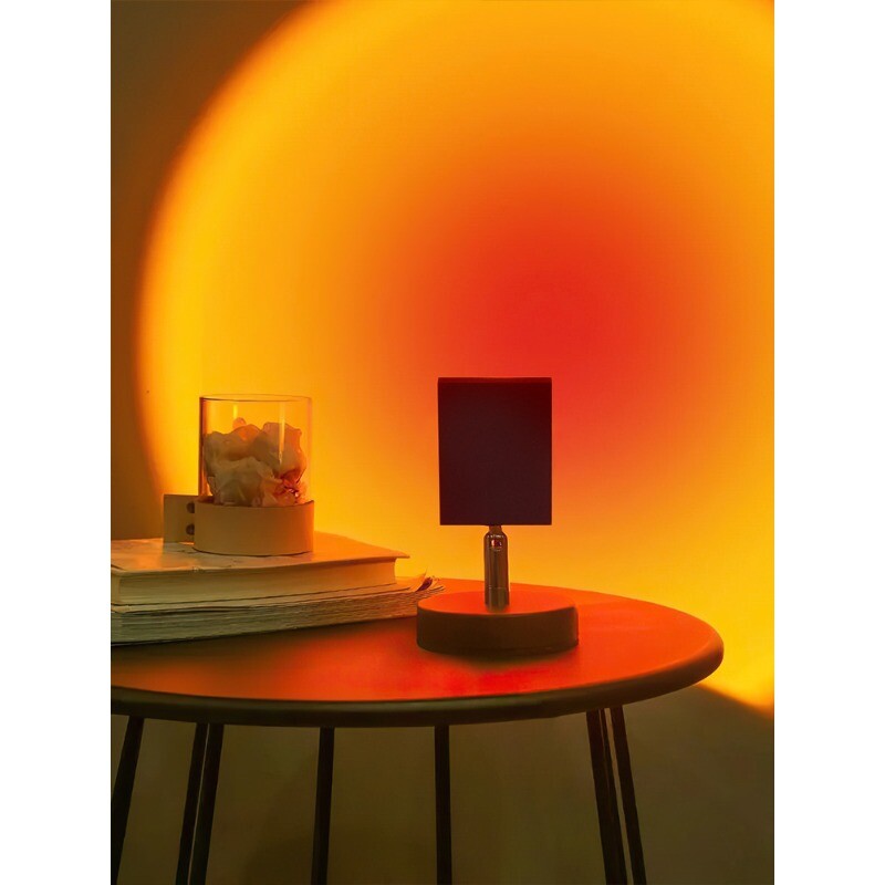 Table lamp living room bedroom sunset bedside atmosphere Light luxury simple-image