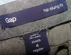 GAP Medium-Light Gray "HIP SLUNG" Casual Pant Sz 4 *HEMMED* (27 Inch Inseam) — photo 8