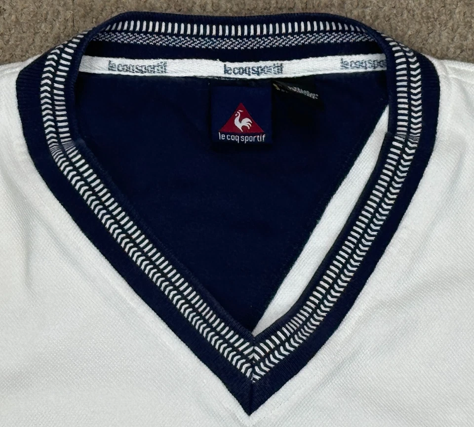 Suéter Le Cog Sportif Para Hombre De Colección Multicolor Cuello en V Talla XL Foto 4 de 4