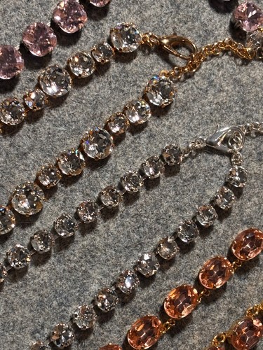 Anna Wintour Style Collet Necklaces Austrian Crystal - Picture 8 of 41
