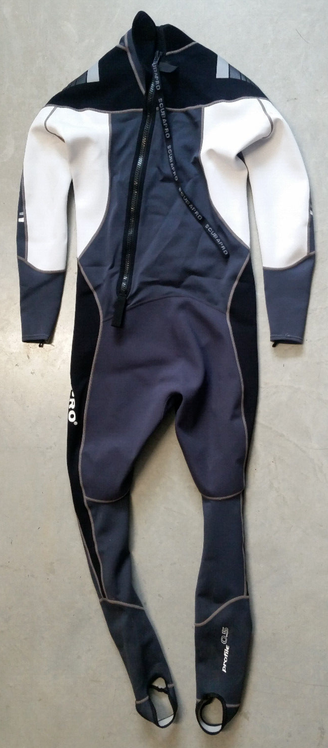 Scubapro Profile 0.5 mm Steamer Wetsuit Wet Suit Men's Size XL Black