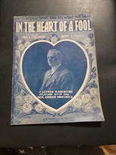 In the Heart of A Fool - Max C. Freedman & Harry D. Squires - Sheet Music  1919