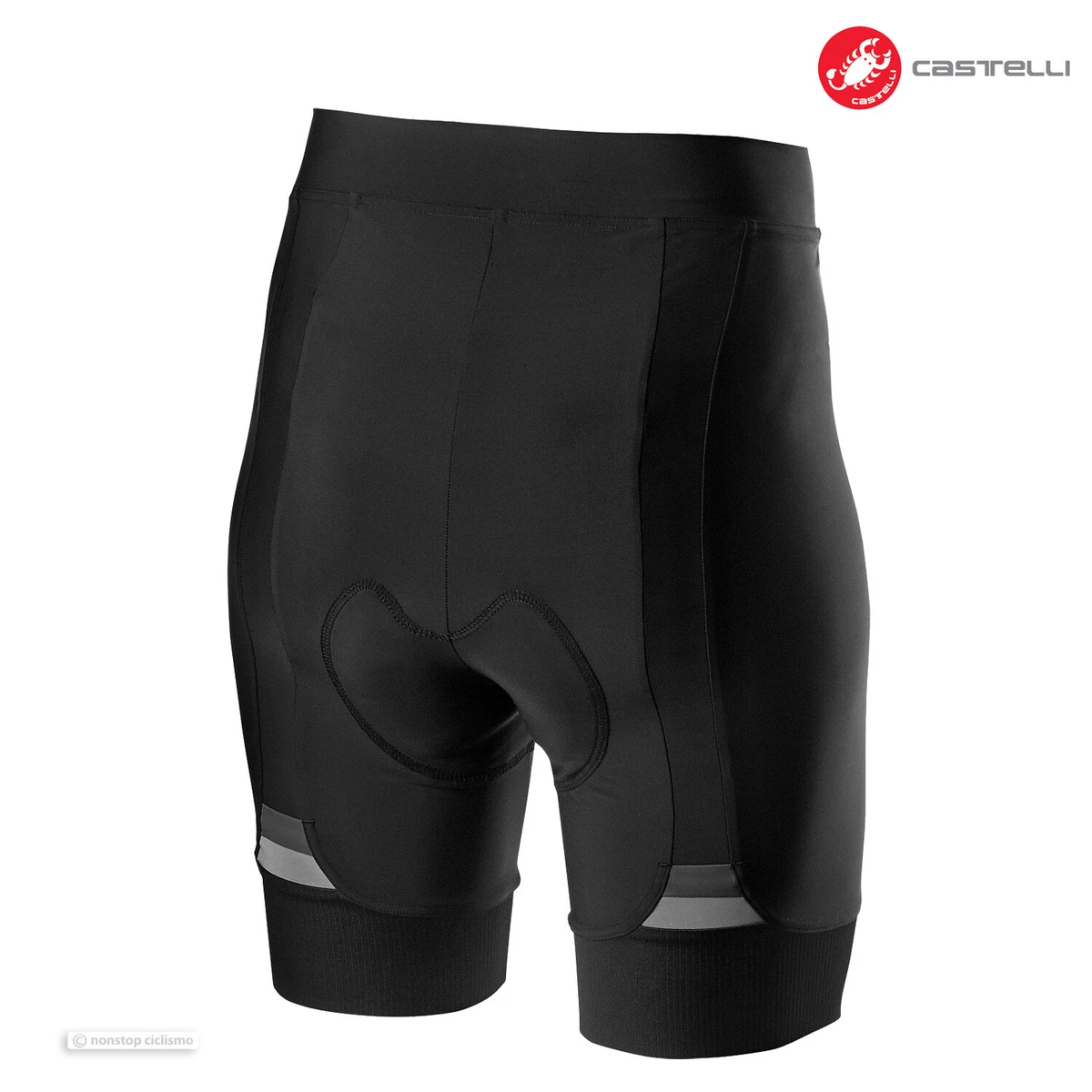 NEW Castelli PRIMA Womens Padded Cycling Shorts BLACK DARK GREY
