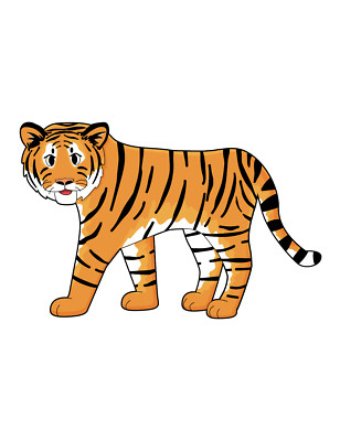 XXL car sticker sticker tiger sticker