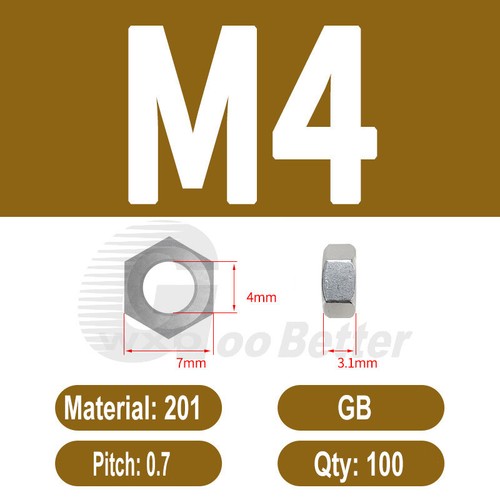Metric/ Inch /UNC /UNF/ Metric-Left Hand, Hex Nuts Stainless Steel All Sizes Nut - Picture 107 of 125