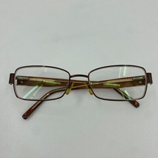 Fendi Italy F997 704 54-17-135 Brown Full Rim Metal Eyeglasses Frame LD66