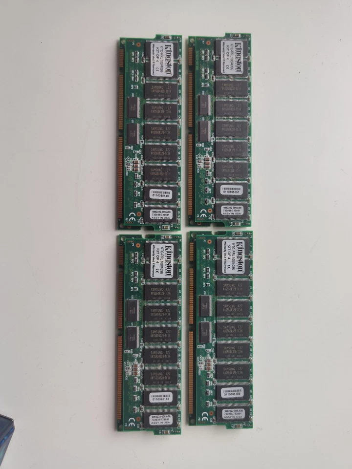 4GB Kit (4x1GB) Kingston PC100R ECC Reg Sdram 100MHz KTC-PRL100/4096 - Image 3 of 4
