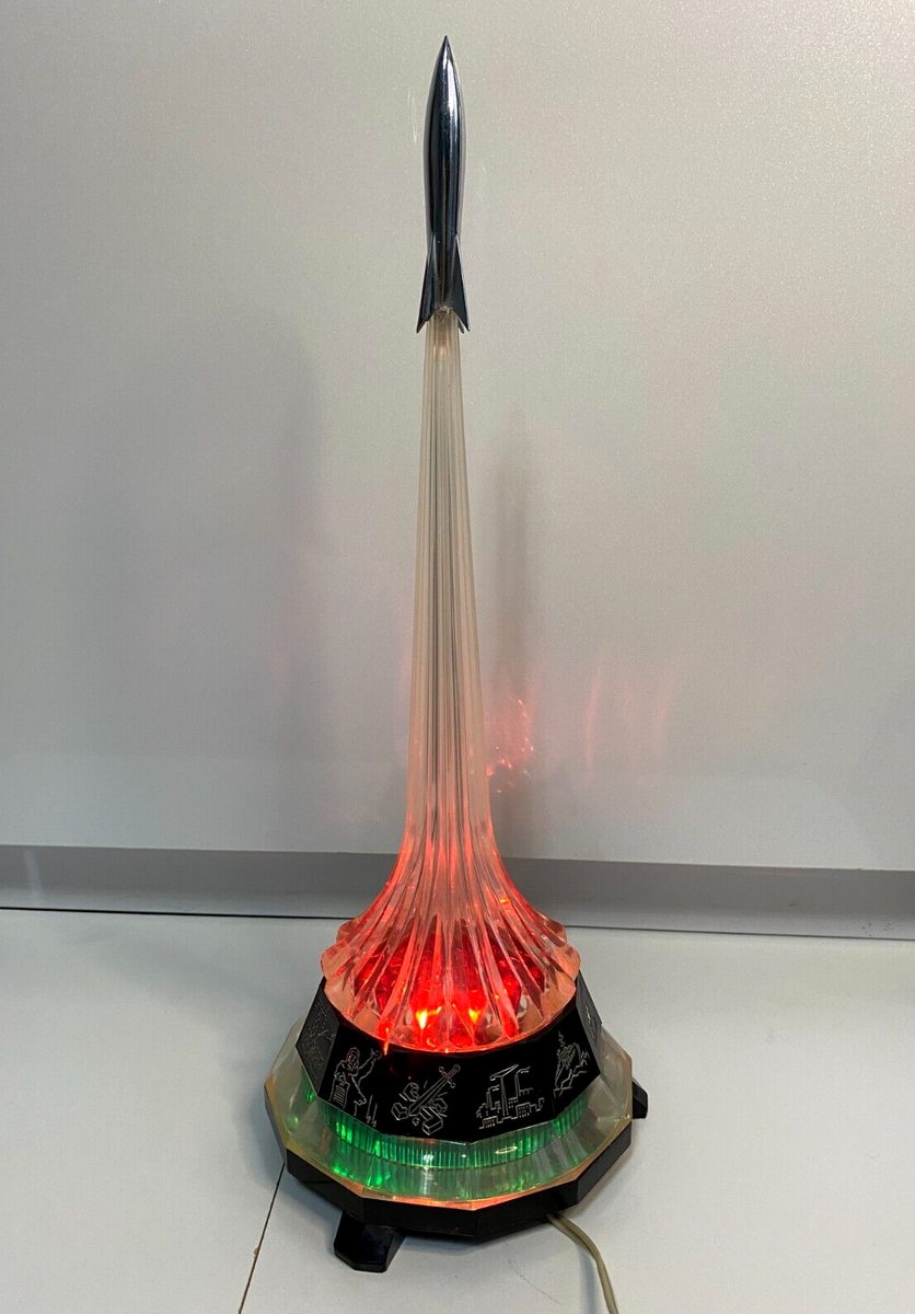 60sヴィンテージランプ made in USSR(ソ連) スペースエイジ Vintage Soviet Table Lamp USSR Night Rocket Vostok Soviet