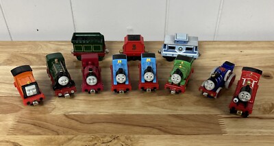 Thomas the Train Magnetic Engines Lot Percy Emily Rusty Fergus Skarloey Thomas