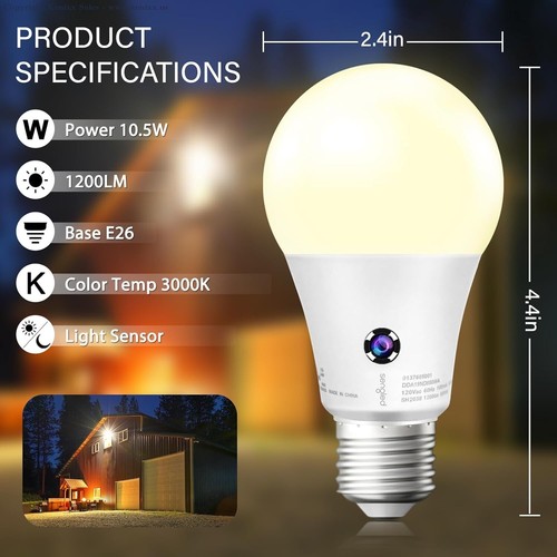 Sengled Dusk to Dawn Light Bulbs, A19 10.5W 6 pcs Warm White - Picture 2 of 7