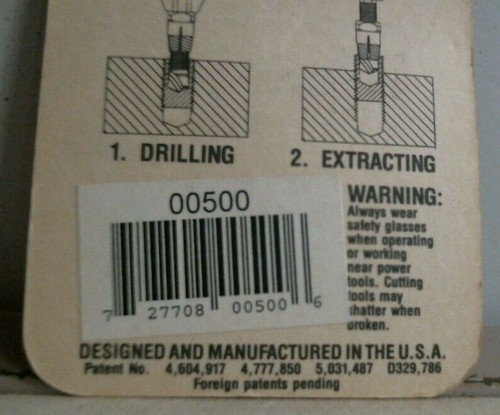 Drill-Out Power Extractor 1/2" M12 Screw Extractor FREE SHIPPING - Picture 2 of 2