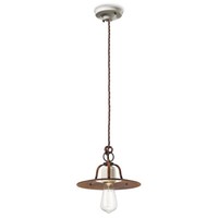 Ferroluce Grunge Vintage-HäNgeleuchte Ø 25Cm
