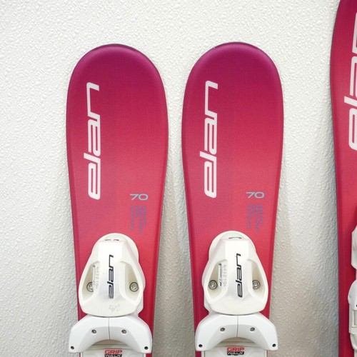 23/24 ELAN Lil Magic Magenta Kids Skis 70-100cm + 4.5 GW Adjustable Bindings NEW - Picture 4 of 11