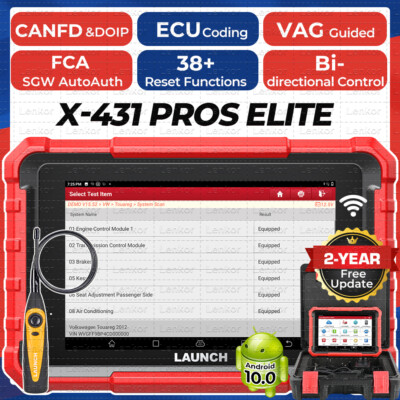 2025 Newest LAUNCH X431 Pro Elite V+ Bidirectional Car Diagnostic Scanner Coding