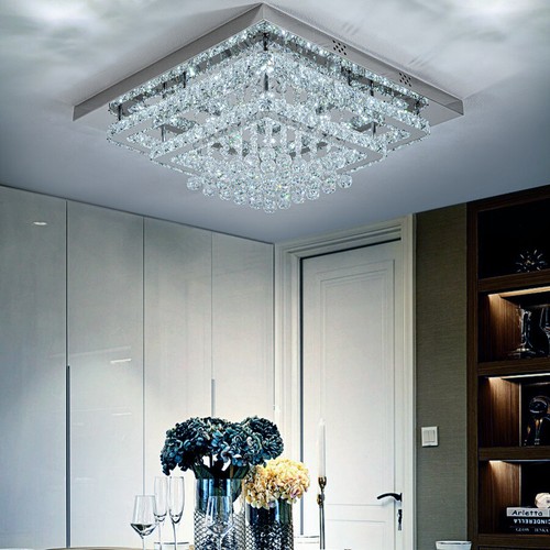 Luxury Chandelier LED Ceiling Crystal Lights Chic Lamps Kitchen Hallway Lighting - Picture 47 of 217