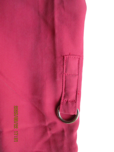 Women's Size L Stunt Collections Red 100% Silk Blouse Vintage NWOT - Picture 7 of 9