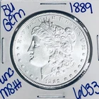 1889 BU UNCIRCULATED MORGAN SILVER DOLLAR AUTHENTIC U.S. MINT FREE SHIPPING 6033