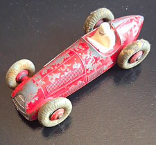 Dinky No 23F.  Alfa Romeo Racing Car.  Poor Playworn Condition. Red.