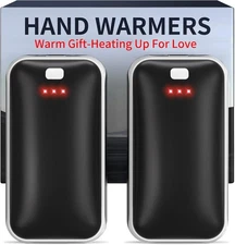 Lerat Hand Warmers Rechargeable, 2 Pack Electric Hand Warmer, Reusable Portable 