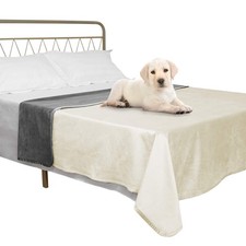 Pet Bed Blanket Reversible 100 Waterproof Velvet Super Soft for Sofa and Bed...
