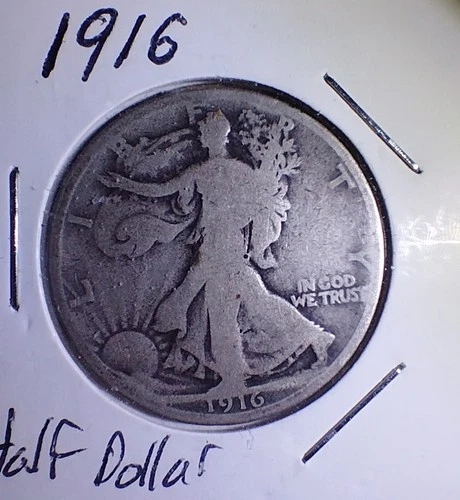1916 Walking Liberty Half Dollar Silver Coin Non Graded
