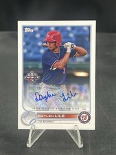 Daylen Lile 2022 Topps Pro Debut Auto #PD-118 Washington Nationals 