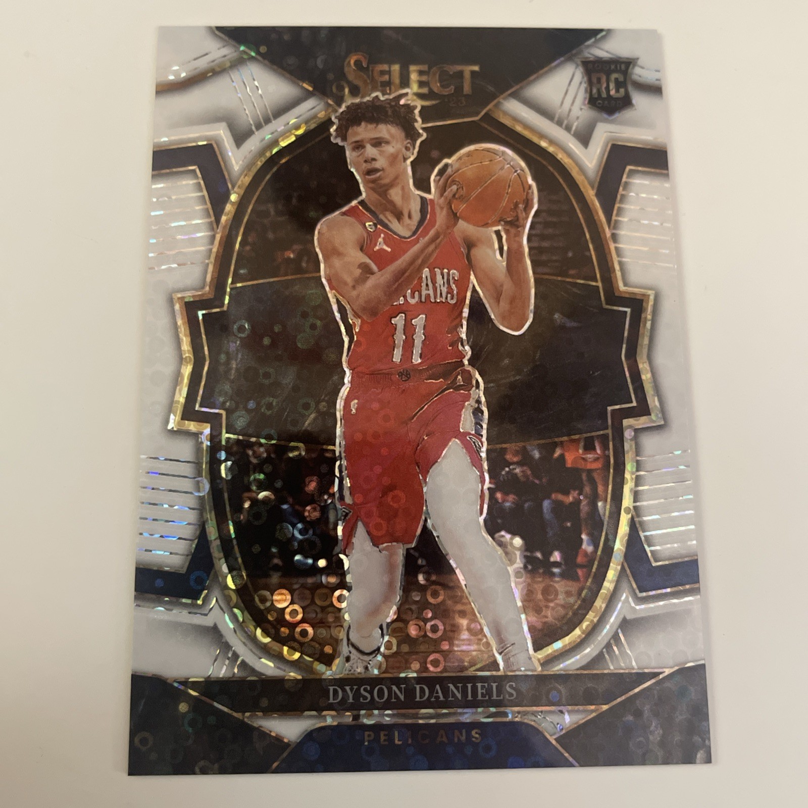 2022 Select Premier Level White Disco Prizm /75 Dyson Daniels Rookie RC