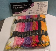 Designs for the Needle 36 skeins 6 strand Embroidery Floss Multi Colors
