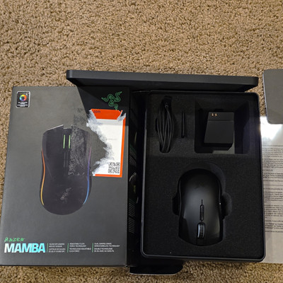Razer Mamba Gaming Mouse Wireless/Wired Optical 16000 DPI 7-Button Black