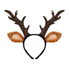 Deer Antlers Headband Photo Props Party Favors Headdress for Performance Cosplay