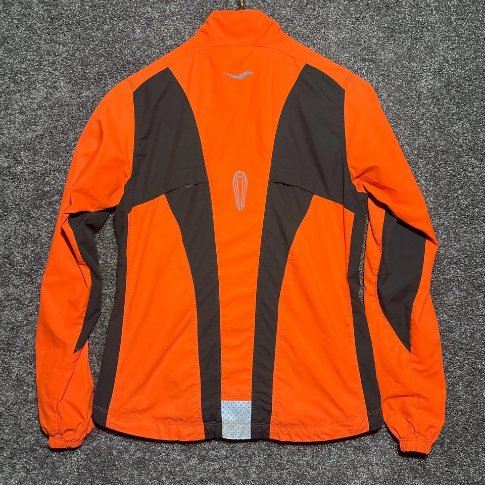 Chaqueta Saucony Cremallera Completa Reflectante Naranja Brillante Vizipro Alta Visibilidad S Foto 4 de 4