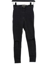 Topshop Women's Jeans W 28 in Grey Cotton with Elastane Jegging