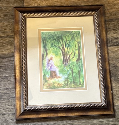 Melissa Harris Forest Angel Framed Art Print Frame Is  10.5x12.5 